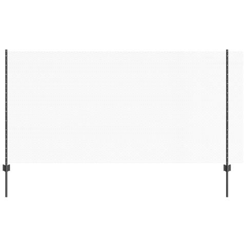 Pali per Recinzione 10 pz U-Channel Grigio 120 cm Acciaio, Recinzione Esagonale Grigia 1,2x10 m Acciaio - Foto 1