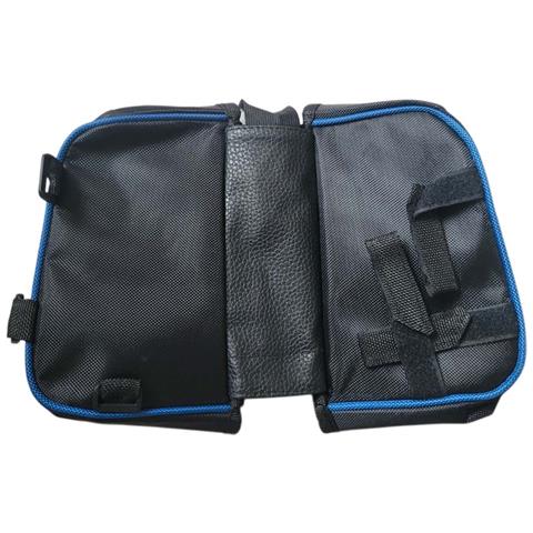Borsa Da Telaio Bici Con Supporto Smartphone Integrato, Noir / Bleu - Foto 2