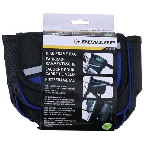 Borsa Da Telaio Bici Con Supporto Smartphone Integrato, Noir / Bleu - Foto 5