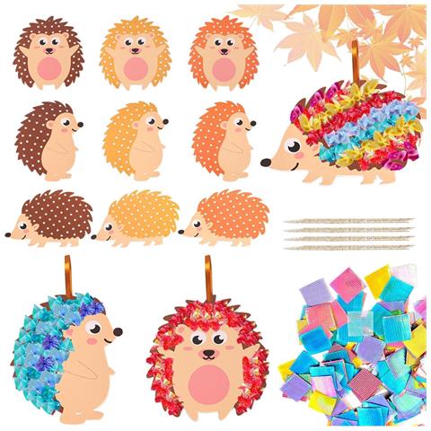 Set Di 9 Ricci Decorativi Autunnali Fai-da-te Per Bambini - Foto 1