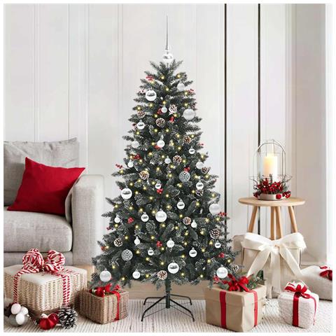 Albero di Natale artificiale con 150 LED Verde 150 cm - Foto 2