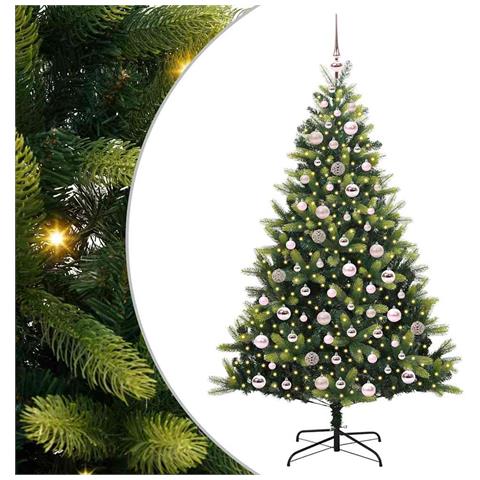 Albero di Natale Artificiale a Cerniera con 300 LED 180 cm - Foto 1