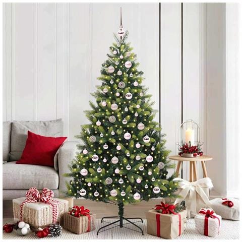 Albero di Natale Artificiale a Cerniera con 300 LED 180 cm - Foto 2