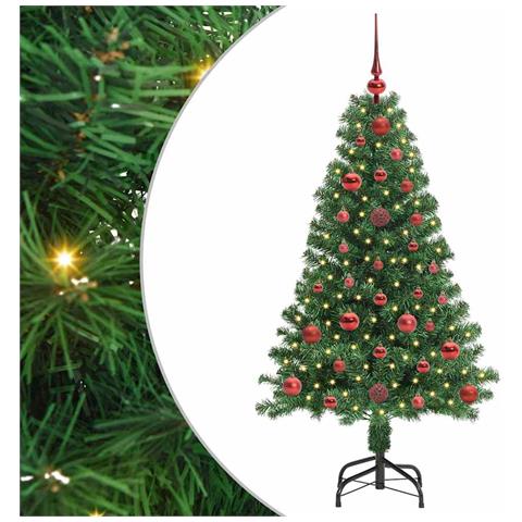 Albero di Natale artificiale con 150 LED Verde 120 cm - Foto 1