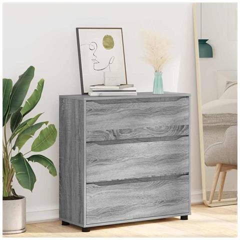 Armadio Grigio Sonoma 80 x 31 x 81 cm Legno multistrato - Foto 2