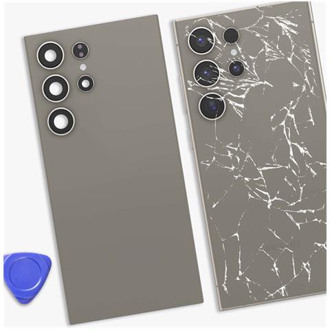 Coperchio Batteria Di Ricambio Per Galaxy S24 Ultra Con Adesivo Integrato - Foto 4