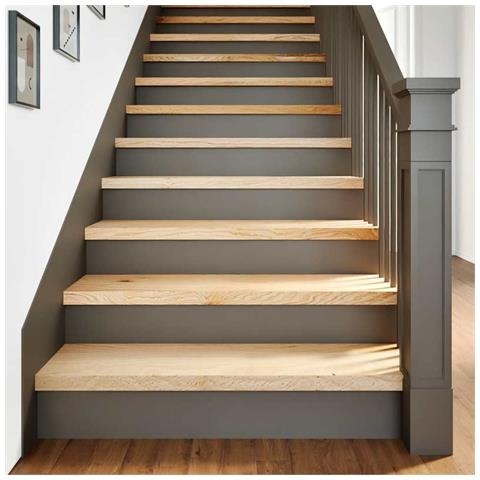 Gradini 12 pz 90x25x2 cm in Rovere Massello Non Trattato - Foto 2