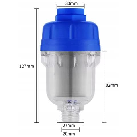 Filtro Aquasafe Proclear - Acciaio Inox Riutilizzabile | Filettatura Interna 1/2"" Sopra, Esterna 1/2"" Sotto | Obiettivo Trasparente | Per Acqua Fredda - Foto 6