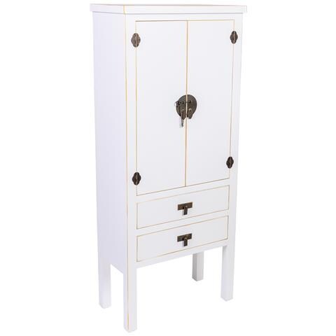 Armadio In Legno Con 2 Cassetti E 2 Porta 60x30x142h Cm - Foto 1