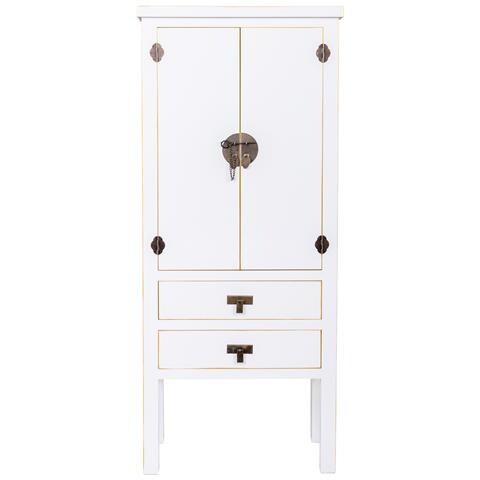 Armadio In Legno Con 2 Cassetti E 2 Porta 60x30x142h Cm - Foto 2