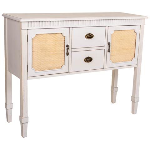 Credenza In Legno Bianco 108x36x82h - Foto 1