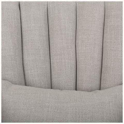 Poltrona In Legno Imbottita Grigia 73x59x43/87h - Foto 8