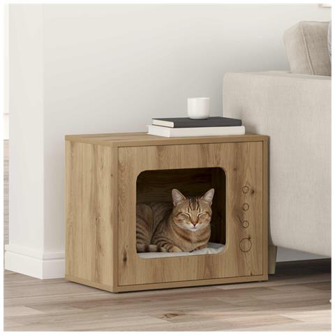 Casa per Gatti Rovere Artigianale 51 x 30 x 42,5 cm - Foto 2