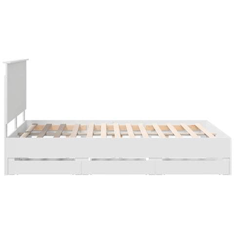 Struttura del letto Bianco 150 x 200 cm Legno Ingegnerizzato - Foto 9