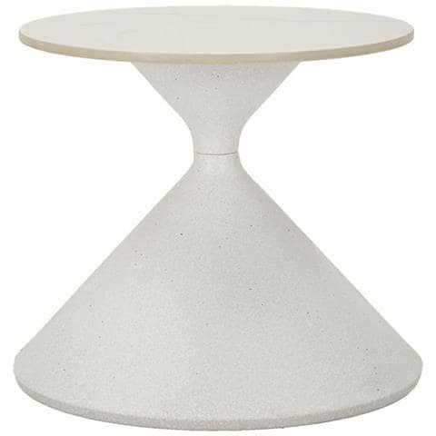 Tavolino Vkh528-bianco-metallo-45x45x39 Cm - Foto 1