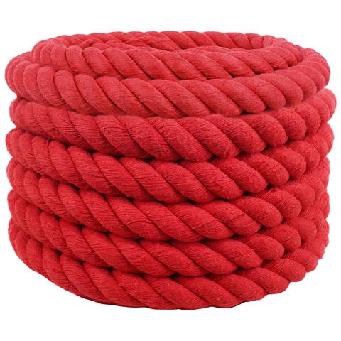 Corda Rosso 3 x 3 x 1000 cm Cotone - Foto 1