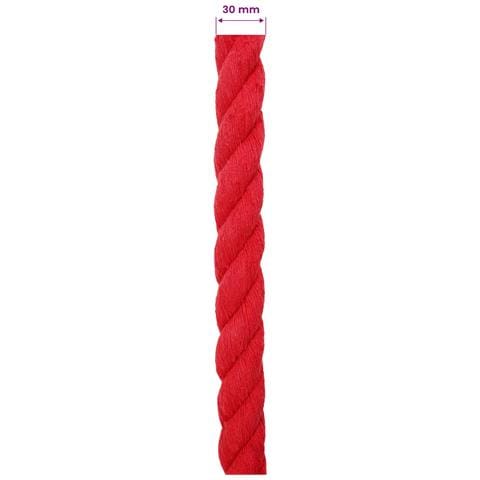 Corda Rosso 3 x 3 x 1000 cm Cotone - Foto 5