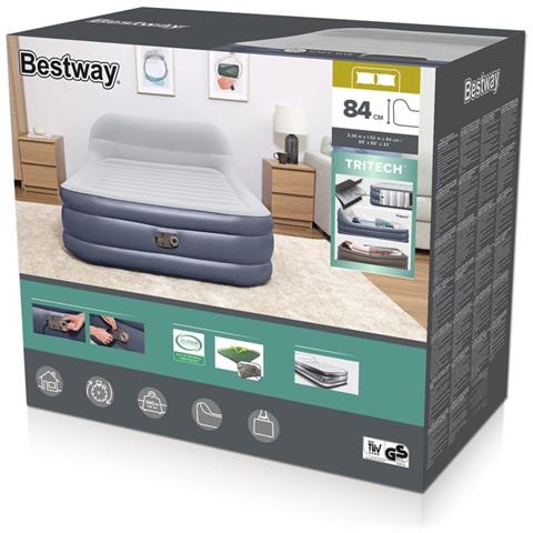 Letto ad Aria con Pompa Integrata 226x152x84 cm - Foto 8