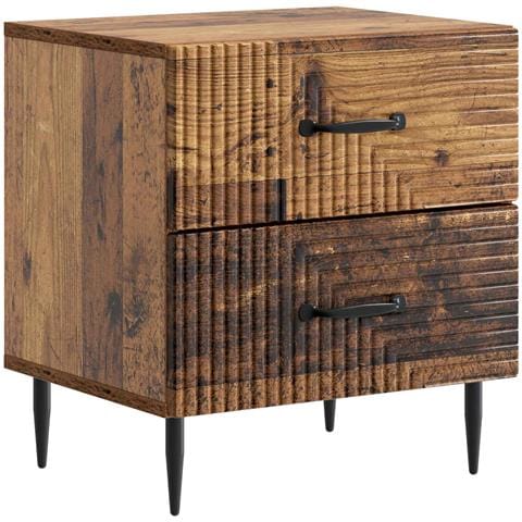 Armadio da Notte con cassetto Legno antico 43 x 34,5 x 47,5 cm - Foto 1