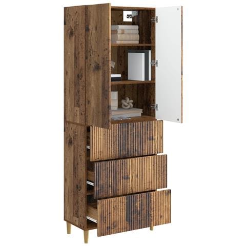 Set di armadi 2 pcs 66 x 34,5 x 90 cm Legno ingegnerizzato - Foto 2