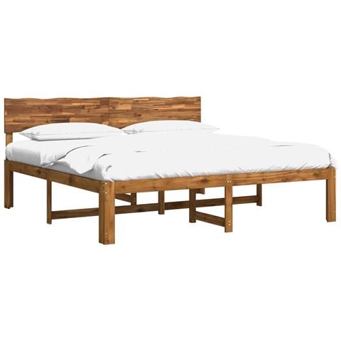 Letto matrimoniale con testiera ROSTOCK Naturale 193 x 203 cm - Foto 1