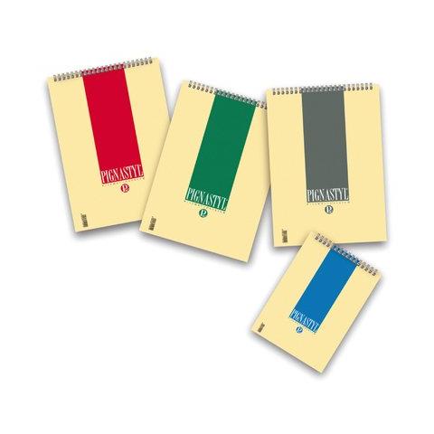 confezione da 10 pezzi - blocco pignastyl spirale a6 100x150mm 5mm 60fg 80gr pigna - Foto 1