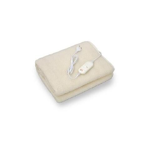Coperta Singolo Elettrico Sintetico In Lana Bianco 60 W Se3153 - Foto 1