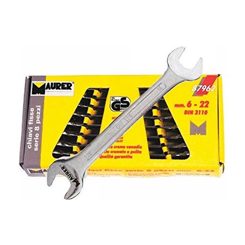 Chiavi a forchetta doppie fisse in serie da 6 a 32 mm 12 pezzi - Foto 2