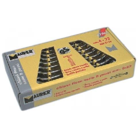 Chiavi a forchetta doppie fisse in serie da 6 a 32 mm 12 pezzi - Foto 3