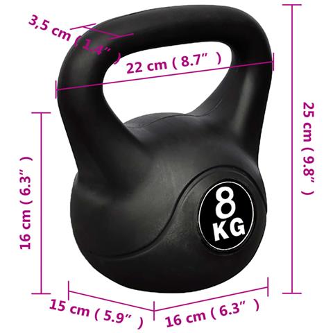 Kettlebell 8 kg - Foto 2