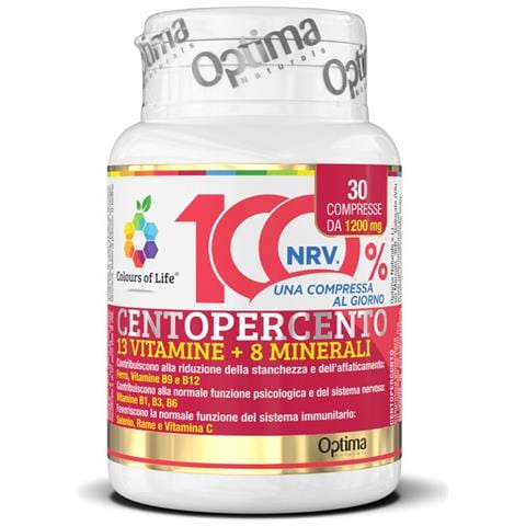 Optima Centopercento 13 Vitamine E 8 Minerali (30 Compresse) - Foto 2
