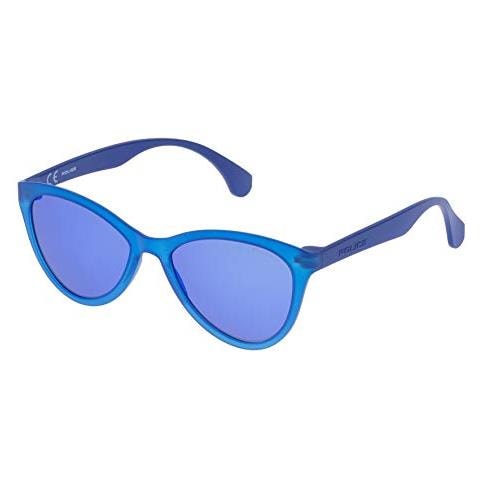 SPL086 Occhiali da Sole, Blu (Semi Matt TRANSP. Blue), Taglia unica Donna - Foto 2