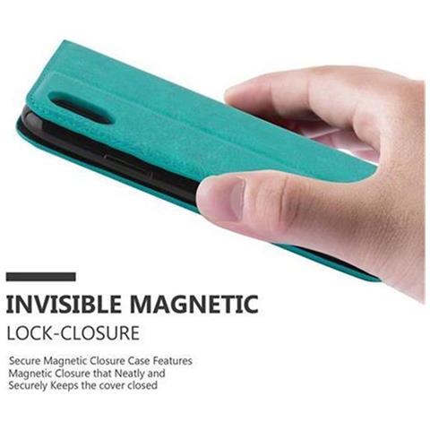 Custodia Compatibile Con Apple Iphone X / Xs In Turchese Petrolio - Coperchio Protettiva Con Chiusura Magnetica, Funzione Stand E Tasca Per Le Carte - Foto 10