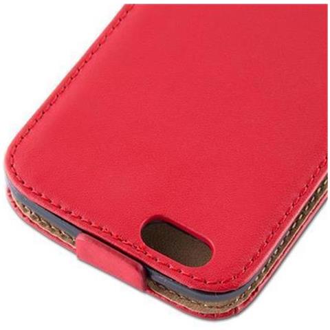 Custodia Compatibile Con Apple Iphone 6 Plus / Iphone 6s Plus In Rosso Chili - Coperchio Protettivo In Design Flip Realizzato In Finta Pelle Liscia - Foto 6
