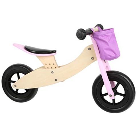 Piccolo Piede 11611 Triciclo Trike Maxi 2 In 1 Rosain Legnotriciclo E Biciclettinasedile Regolabile - Foto 2
