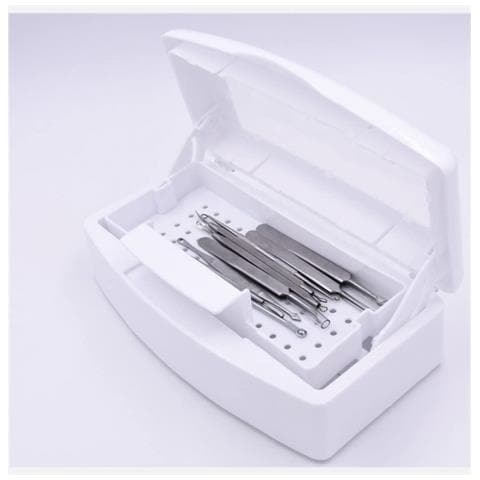 Box Per Sterilizzazione Con Liquido Bianco Per Estetista Centro Estetico Spa Barbiere Parrucchiere - Foto 4