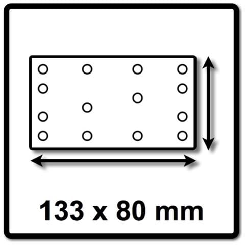 Stf 80x133 Ru2/50 Foglio Abrasivo Rubin 2 / P220 / 80 X 133 Mm - 50 Pz. (499053) Per Levigatrici Rts 400, Rtsc 400, Rs 400, Rs 4, Ls 130 - Foto 1