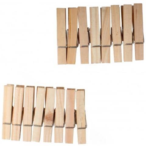 Set Mollette In Legno Per Vestiti Da Bambola 16 Pezzi 6 Cm - Foto 1