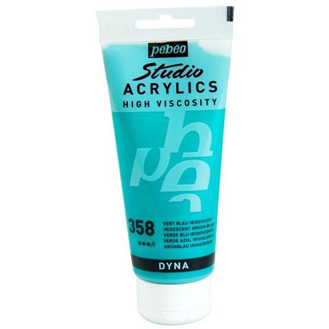 Pittura Acrilica Iridescente - Verde Blu - 100 Ml - Foto 1