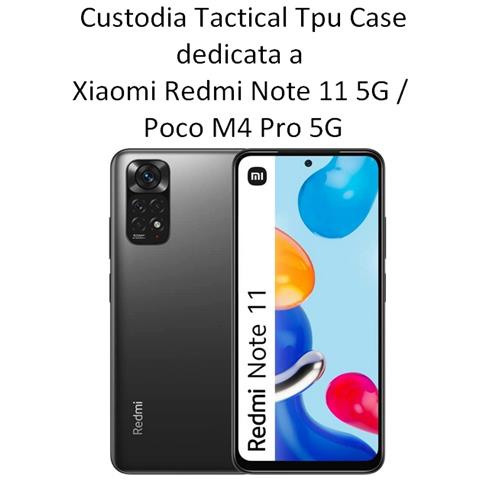 Custodia Tpu Silicone Lite Cover Soft-case Per Xiaomi Redmi Note 11 5g - Poco M4 Pro 5g Black - Foto 2