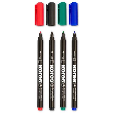 M22141 marcatore permanente Tipo di punta Nero, Blu, Marrone, Verde, Azzurro, Verde chiaro, Arancione, Rosa, Rosso, Viola 10 pz - Foto 1