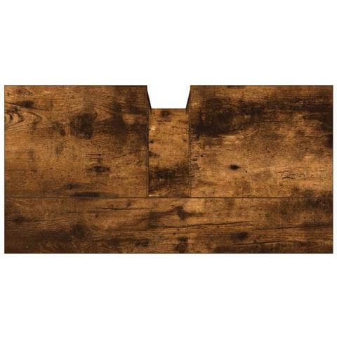 Mobile Lavabo Bagno Rovere Fumo 60x30x60 Cm Legno Multistrato - Foto 2