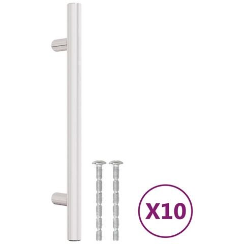 Maniglie per Mobili 10pz Argento 128mm in Acciaio Inox - Foto 2
