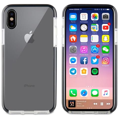 Cover Per Iphone X /xs Shockproof Rinforzata 2m In Tpu, Trasparente - Foto 1