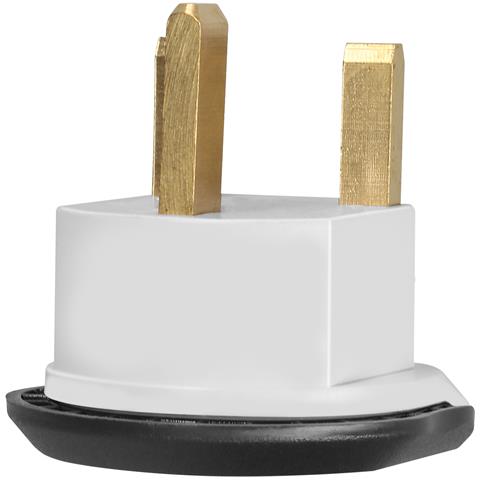 Adattatore Da Viaggio Spina Uk Tipo G 13a Connessione Sicura, Bianco - Foto 4