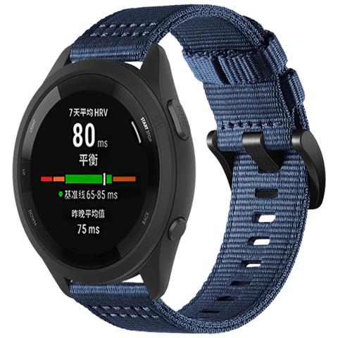 Cinturino In Nylon Per Smartwatch Garmin Forerunner 255/265/245 Blue S - Foto 2