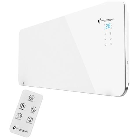 Radiatore Elettrico Murale In Vetro Sorimo 1000 W Bianco - Foto 1