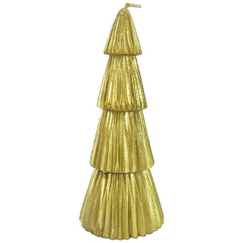 Candela Di Natale A Forma Di Albero, Colore Oro - Foto 1