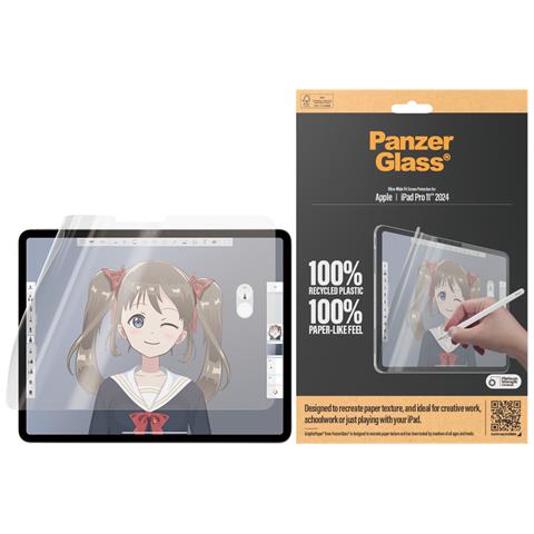PanzerGlass GraphicPaper® Pellicola in Vetro Temperato iPad Pro 11" 2024 | Ultra-Wide Fit - Foto 2