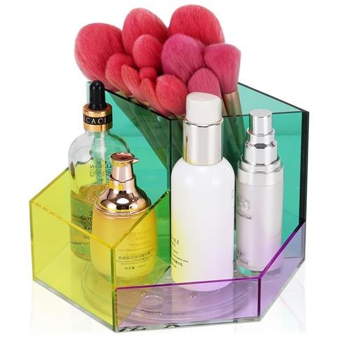 Organizer Esagonale Auyetek Per Cosmetici - Design Elegante E Funzionale, 20x17x13,5 Cm - Foto 1